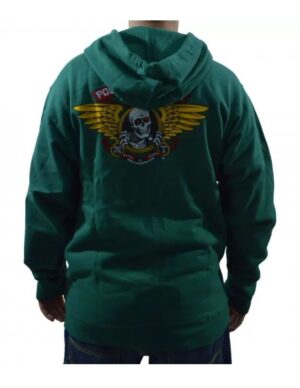 Sudadera Powell Peralta Winged Ripper Green Alpine