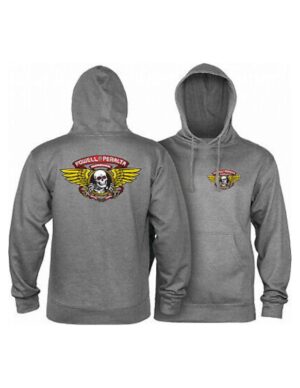 Sudadera Powell Peralta Winged Ripper Gunmetal Heather