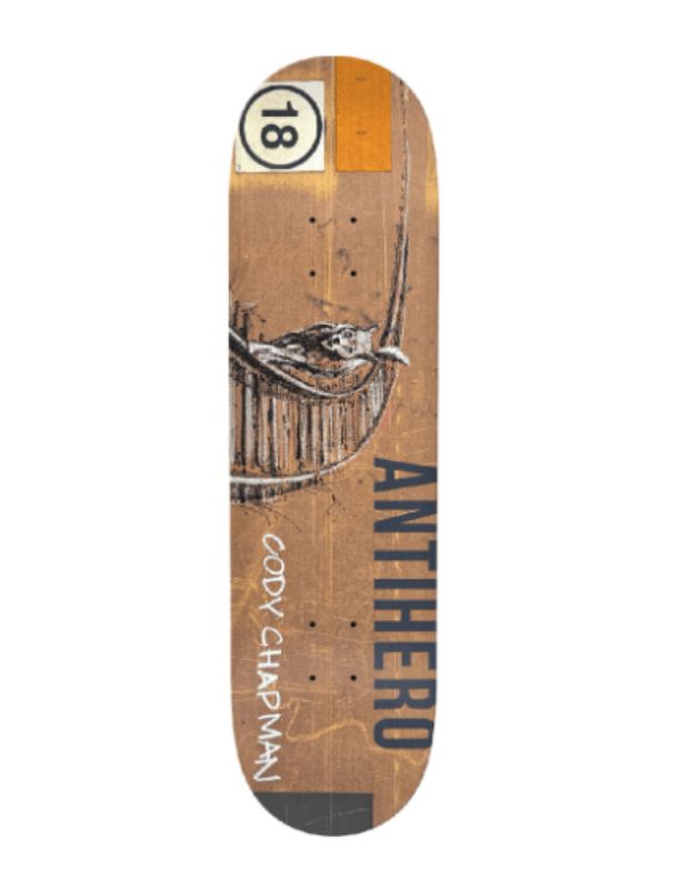 Tabla Antihero Intermodal Cody Chapman 8.5" Monark Supply 83,80 € Tabla Antihero Intermodal Cody Chapman 8.5