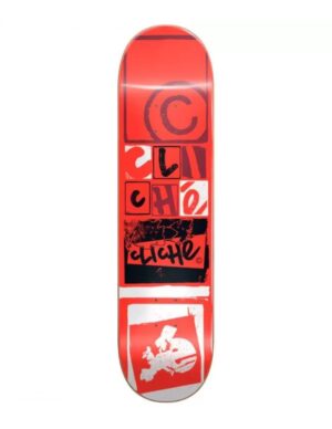 Tabla Cliche Letter Press Red 8