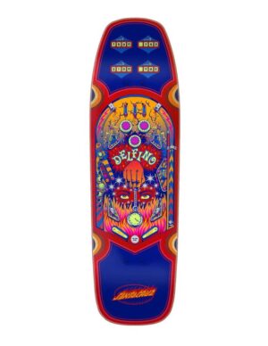 Tabla Santa Cruz Delfino Pinball Pro Blue Red 9.14