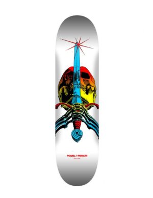 Tabla Skate Powell Peralta Skull & Sword White Fade