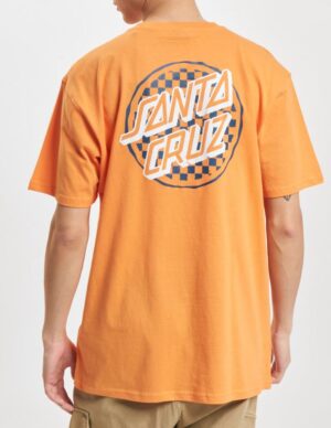 camiseta Santa Cruz Check Opus Dot naranja
