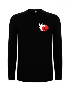 camiseta manga larga negra Delante wheel