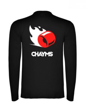 camiseta manga larga negra Detras wheel