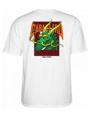camiseta powell peralta steve caballero street dragon blanca
