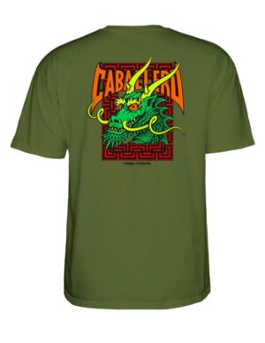 camiseta powell peralta steve caballero street dragon verde militar