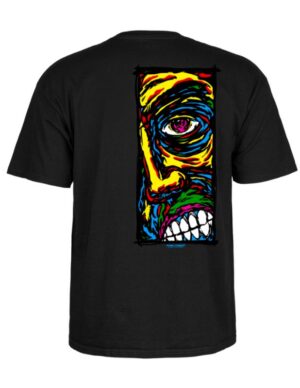 camiseta powell perata Lance Conklin Face Negra