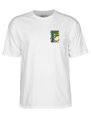 camiseta skate powell perata Lance Conklin Face Blanca