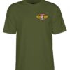 powell peralta camiseta winged ripper military verde militar
