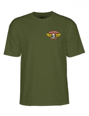 powell peralta camiseta winged ripper military verde militar