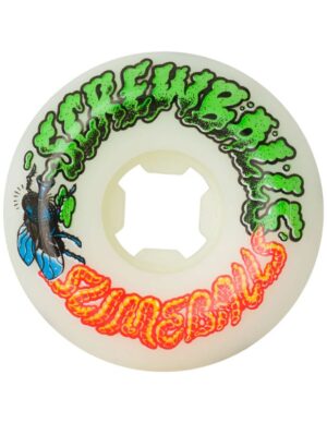ruedas skate 56MM 99A SCREW BALLS SPEED WHITE