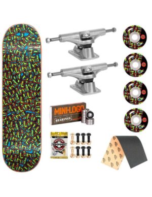 skate completo economico Blind 8 OG Wallpaper Blue