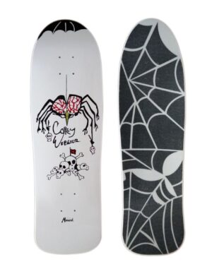 thrashin corey webster skateboard deck griptape spider