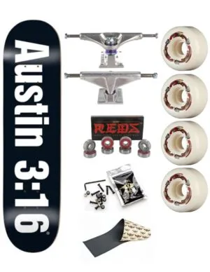 Skate Completo Enjoi Three Sisteen Black R7 8.5″