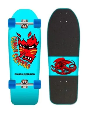 Skate Completo Old School Powell Peralta Claus Grabke Aqua Red 10