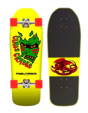 Skate Completo Old School Powell Peralta Claus Grabke Aqua Yellow Red