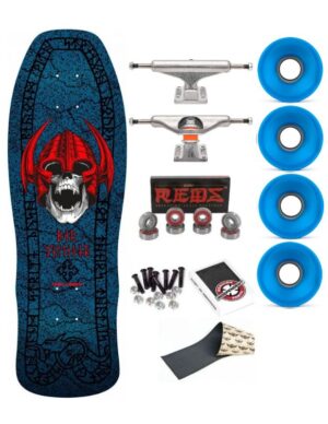 Skate Completo Old School Powell Peralta Per Welinder Nordic Skull Blue Form