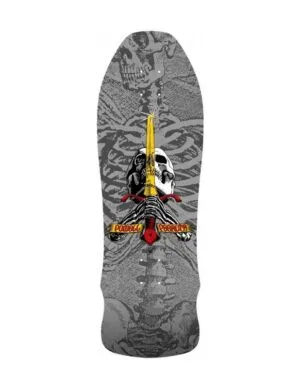 Tabla Powell Peralta Geegah Skull ans Sword Silver 9.75